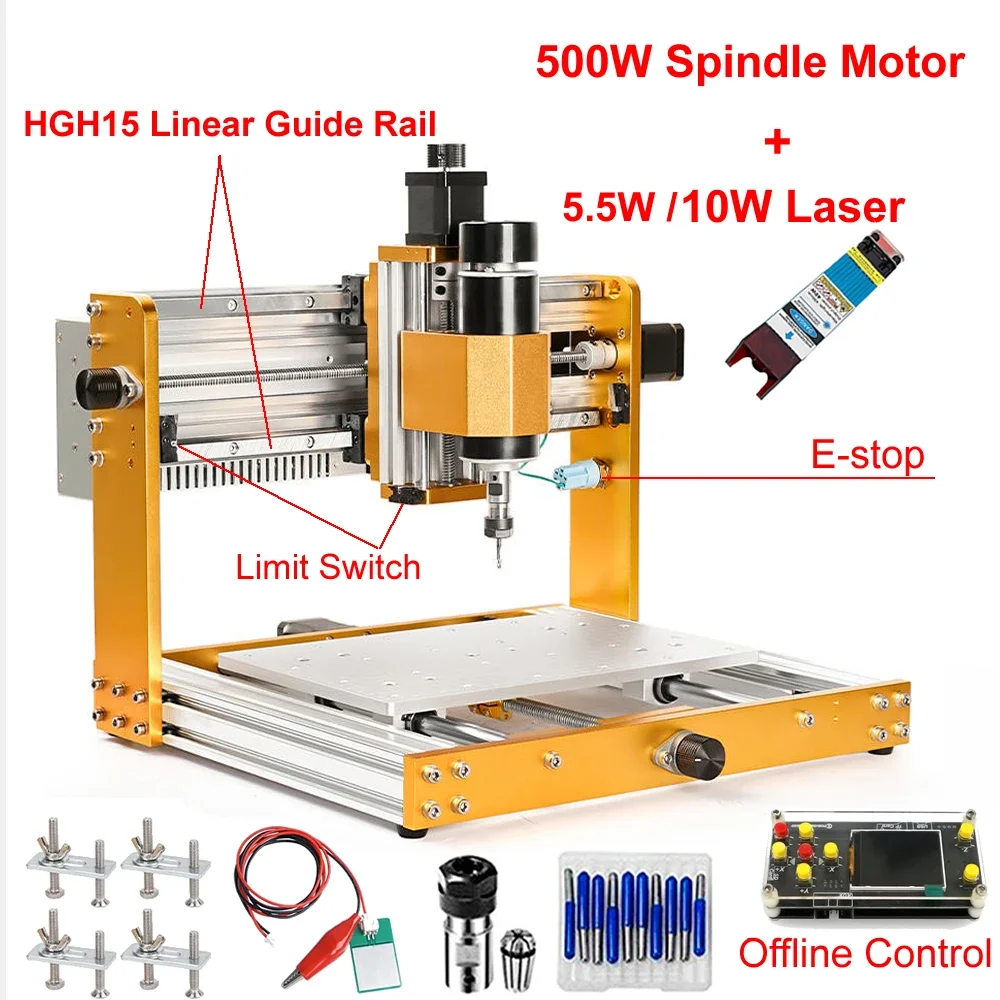 Lineaire geleiderail offline a - Mini Laser Engraver Cnc Router recensie en prijs