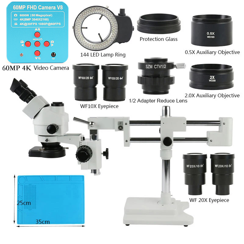 3.5X 90X 180X Simul-Focus Dubb - Stereo Trinocular Microscope Pcb recensie en prijs